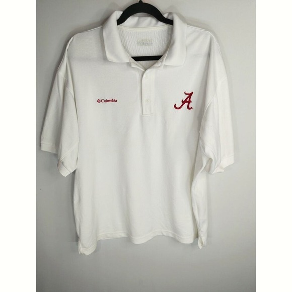 Columbia Other - Columbia PFG Alabama‎ Men's White Polo Shirt XL Casual Outdoor